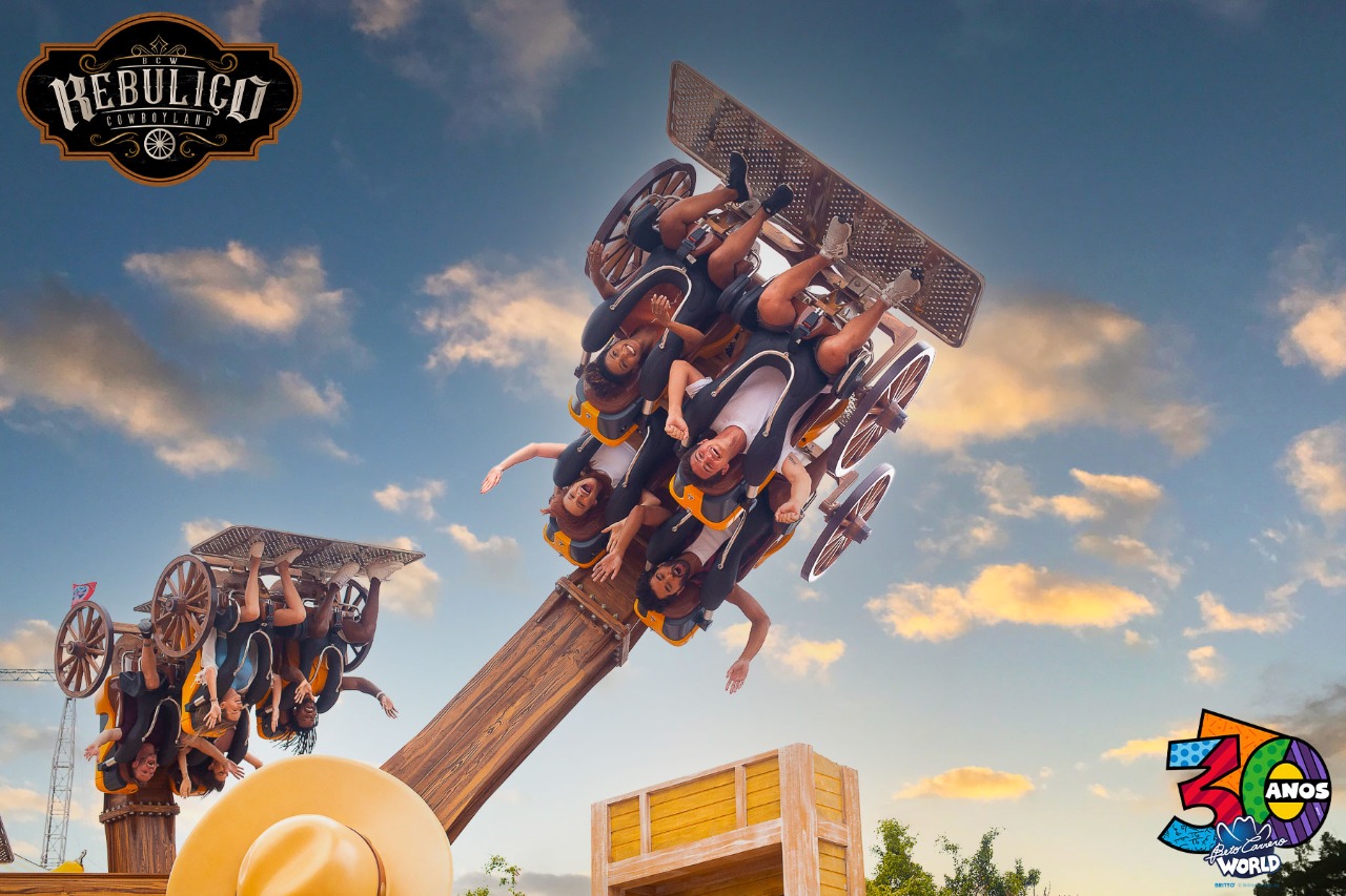 Beto Carrero World inaugura atração radical em nova área temática Cowboyland