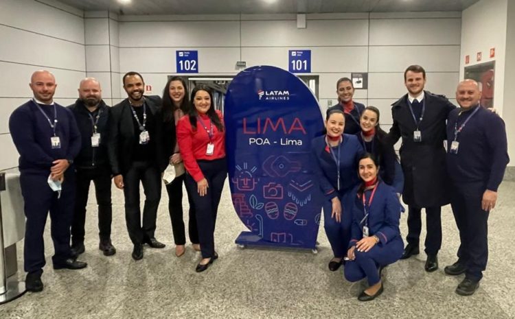 LATAM retoma rota de Porto Alegre para Lima com previsão de 90% de ocupação